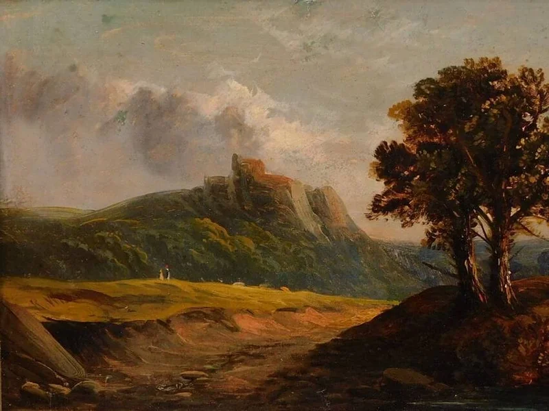 1853-Richard Henry Albert Willis - Paesaggio del distretto Peak